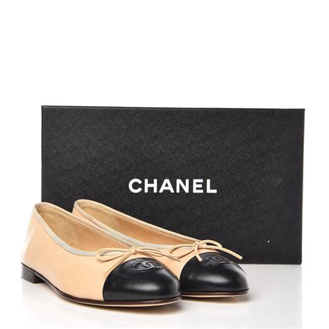 chanel quilted flats price|Chanel flats beige and black.